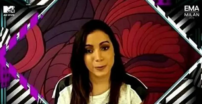 Anitta comemora prêmio no Europe Music Awards, da MTV