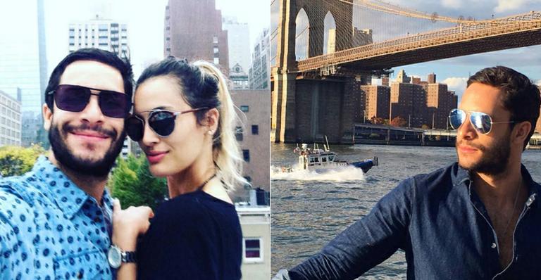 Em férias, Rainer Cadete posa com a namorada: ‘Agora Nova York está completa’