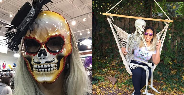 De férias nos Estados Unidos, Valesca Popozuda entra no clima de Halloween