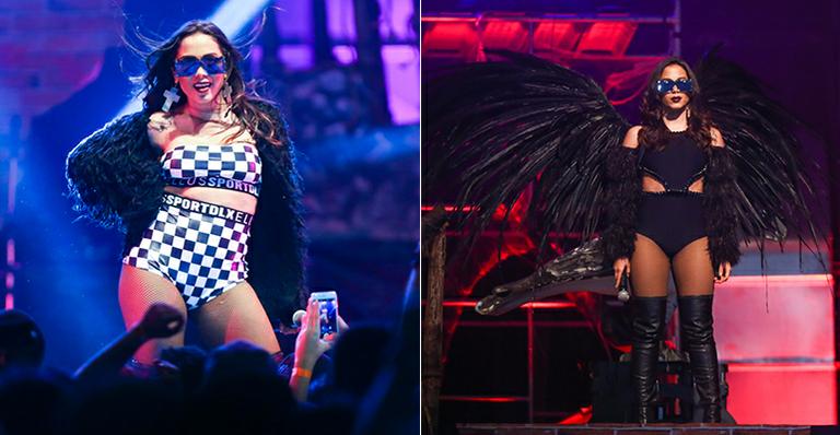 Anitta ousa no figurino e aparece fantasiada em show na noite de Halloween