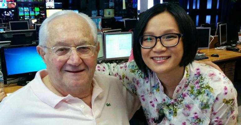 Jiang Pu tieta o jornalista Boris Casoy: ‘Cresci vendo ele na TV’