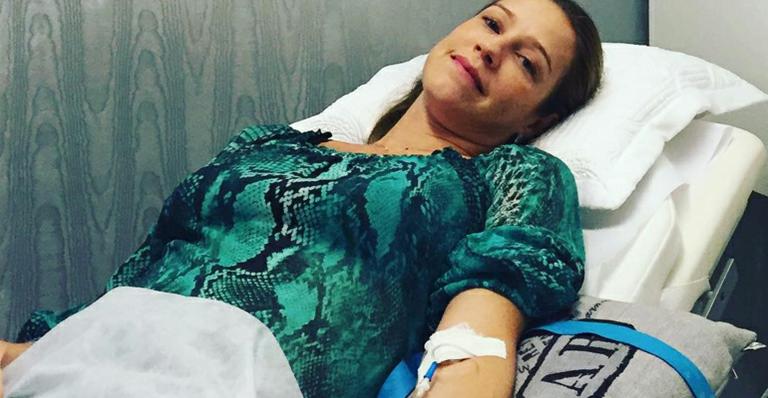 Gripada, Luana Piovani é internada e recorre ao gás ozônio: ‘Acho bom eu ficar boa logo’