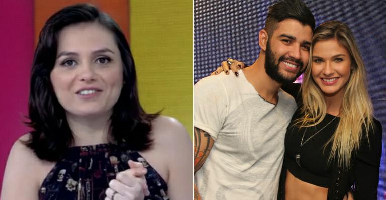 Sincerona, Mônica Iozzi diz não conhecer namorada de Gusttavo Lima