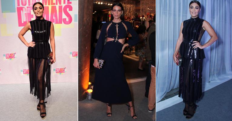 Juliana Paes e Fernanda Motta escolhem vestidos ‘quase longo’ para festa de Totalmente Demais; saiba usar