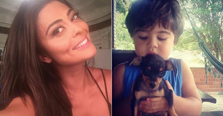 Juliana Paes compartilha foto fofa de seu caçula: “Momentos mágicos”