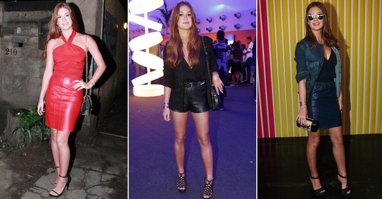 Marina Ruy Barbosa: atriz sabe como usar couro no verão; confira