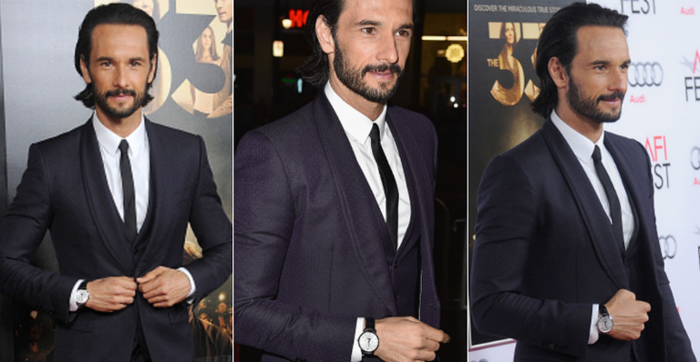 Rodrigo Santoro brilha no red carpet do lançamento de seu novo filme em LA