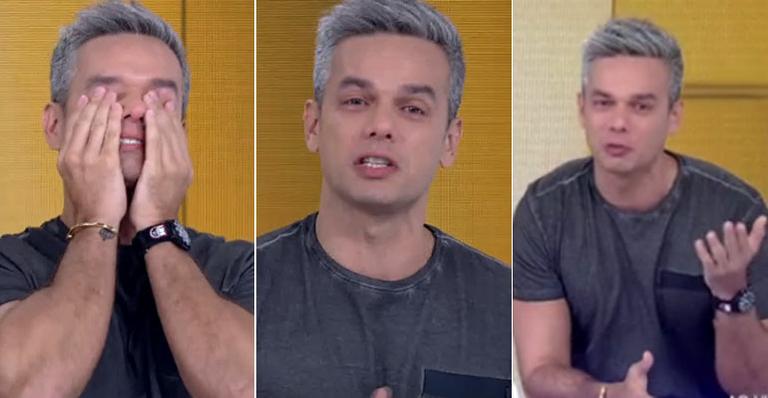 Otaviano Costa chora a perda de dois amigos no ‘Vídeo Show’: ‘Está difícil’