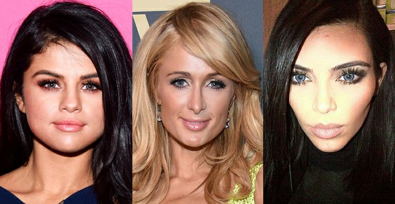 Selena Gomez, Kim Kardashian e outras estrelas que usam lentes de contato coloridas