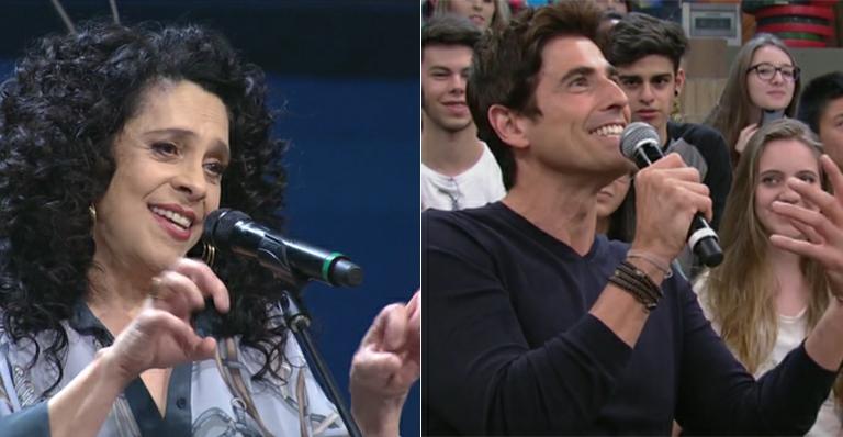 Gal Costa dá cantada em Reynaldo Giannechini na TV: ‘Eu cravava minha unha’