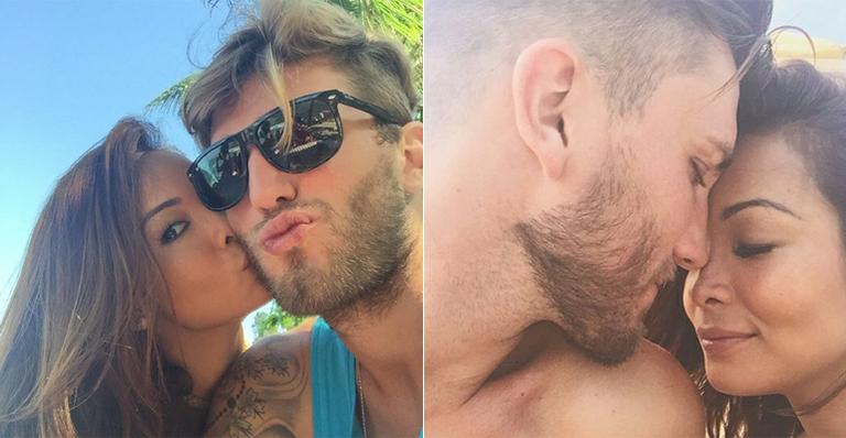 Carol Nakamura se derrete em foto com Aislan Lottici: “Como é bom voltar para casa”