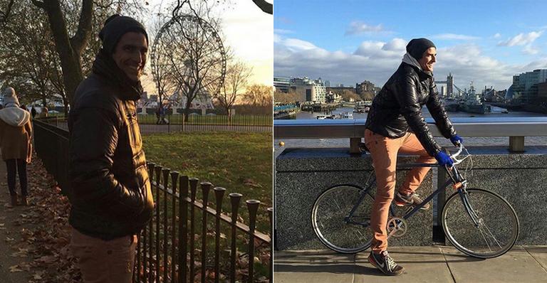 Reynaldo Gianecchini curte férias em Londres