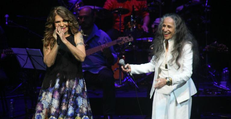 Encontro de estrelas: Elba Ramalho e Maria Bethânia cantam juntas pela primeira vez
