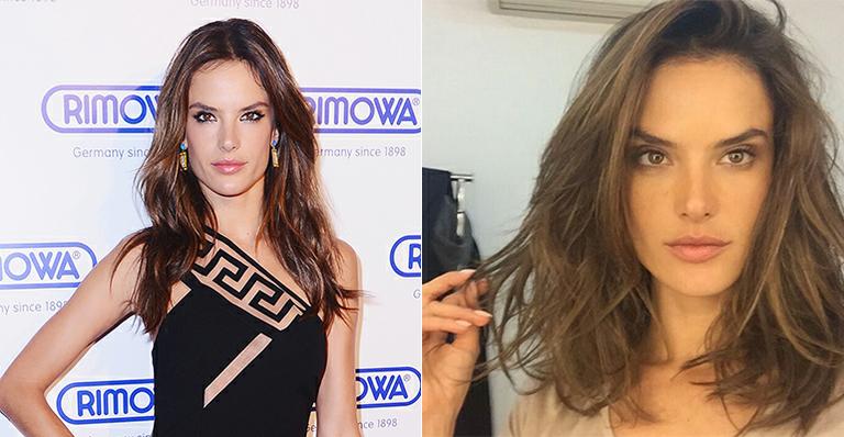 Top Alessandra Ambrosio muda o visual e entra na onda dos fios mais curtos