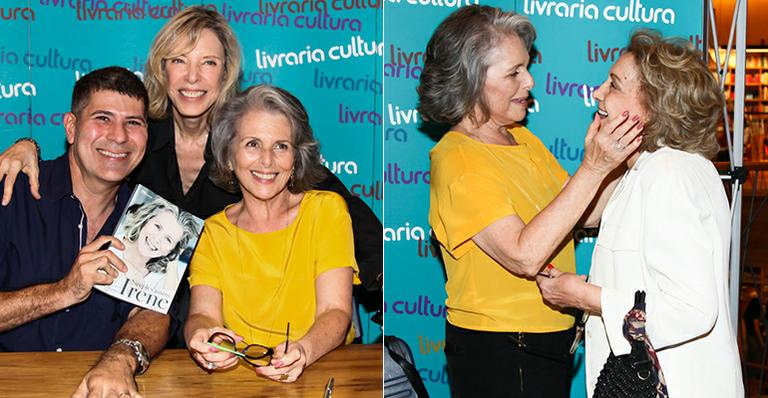 Irene Ravache recebe amigos no lançamento da biografia que coroa sua história