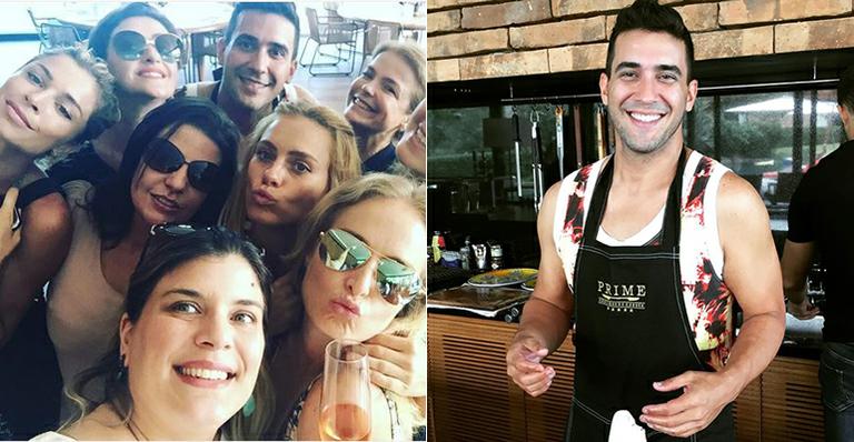 Angélica reúne amigos famosos em churrasco para comemorar seus 42 anos