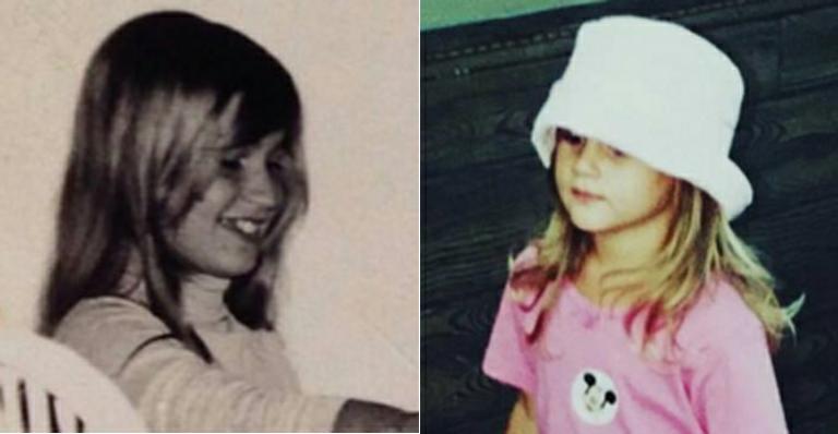 Xuxa publica foto da infância e semelhança com Sasha Meneghel impressiona fãs