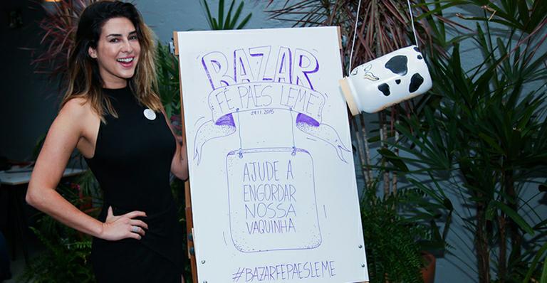 Fernanda Paes Leme realiza bazar beneficente na Vila Madalena, em SP