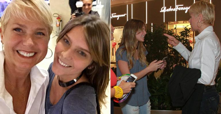 Isabella Santoni tieta Xuxa em shopping no Rio