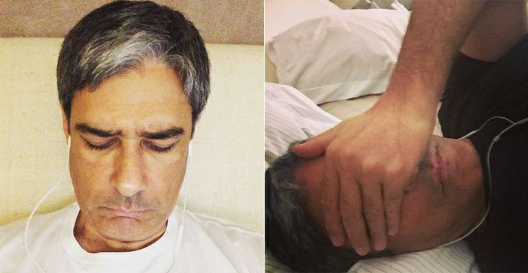 William Bonner surge abatido em foto após cirurgia e brinca: “Psicologicamente esgotado”