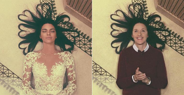 Ellen DeGeneres recria famosa foto de Kendall Jenner