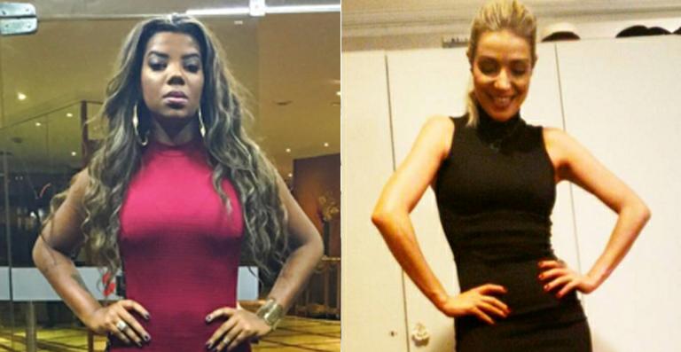 Ludmilla e Luiza Possi usam vestido igual na mesma noite