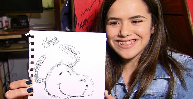 Maísa Silva visita estúdio onde foi criado o novo filme do Snoopy