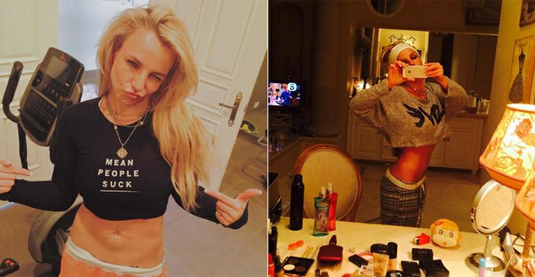 Britney Spears impressiona com barriga sequinha em foto
