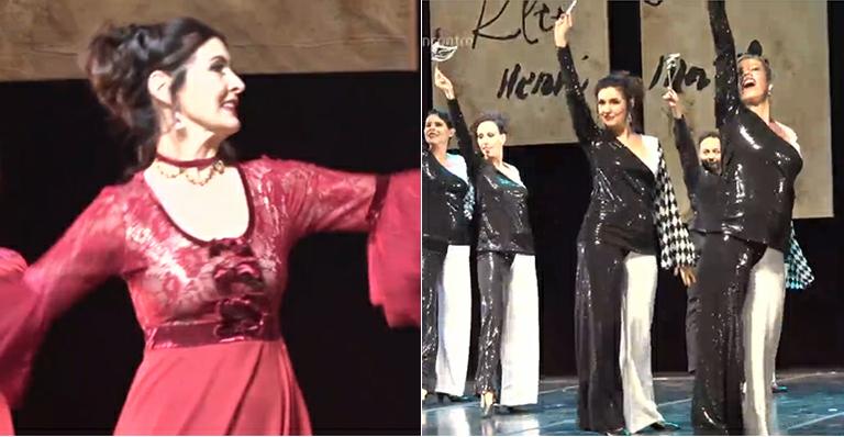Fátima Bernardes comemora apresentação de dança ao lado das filhas: ‘Me tira da realidade’