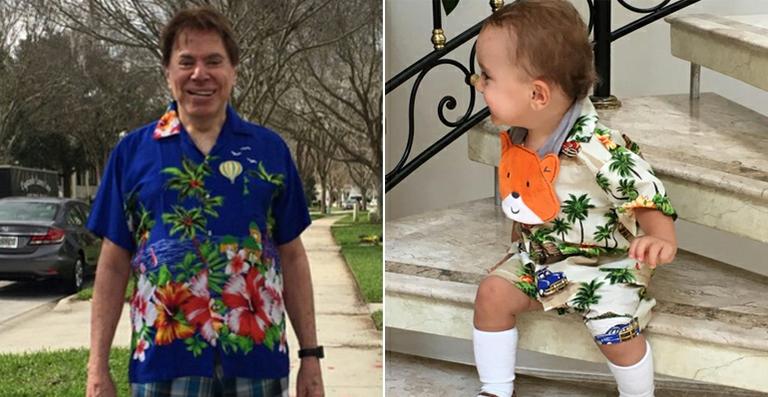 Filho de Patrícia Abravanel usa look inspirado em Silvio Santos