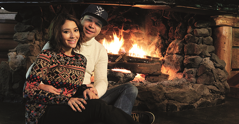 Carolina Oliveira e Felipe Mojave: romance no Chile