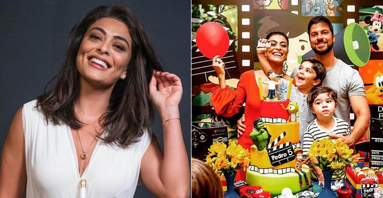 Juliana Paes celebra o 5º aniversário do filho