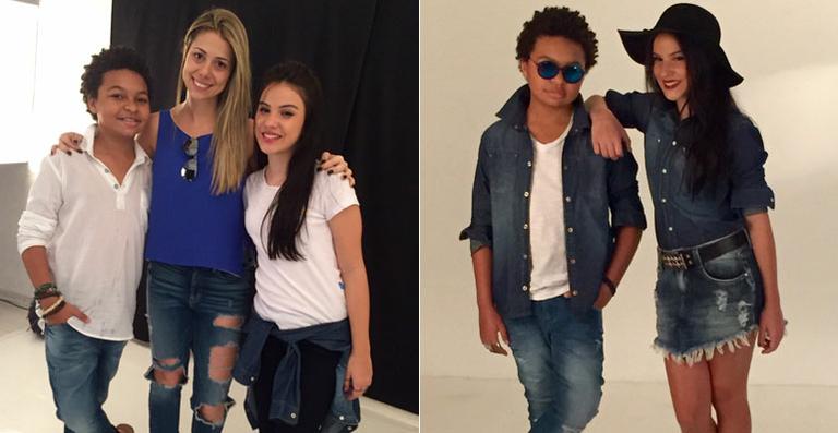 JP Rufino e Giovanna Rispolli viram modelos por um dia