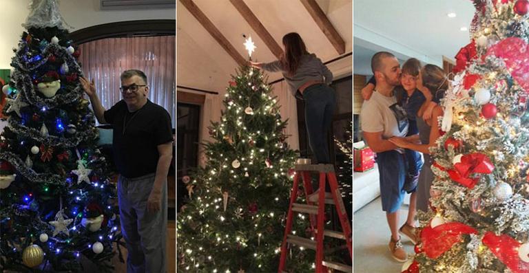 Vips mostram as decorações da árvore de Natal
