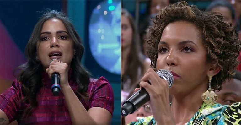 Na TV, Anitta vai às lágrimas ao lembrar preconceito sofrido pela amiga deficiente visual