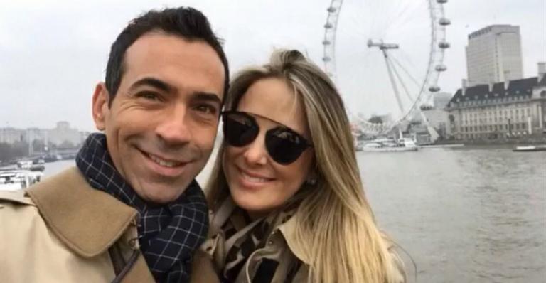 Ticiane Pinheiro comemora aniversário de César Tralli e declara: “Amor da minha vida”