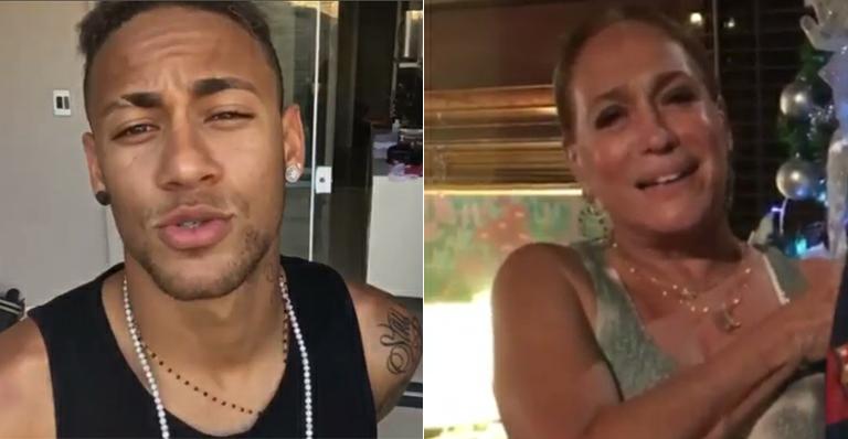Neymar Jr. manda presentão de Natal para Susana Vieira e elogia: ‘Diva da TV’