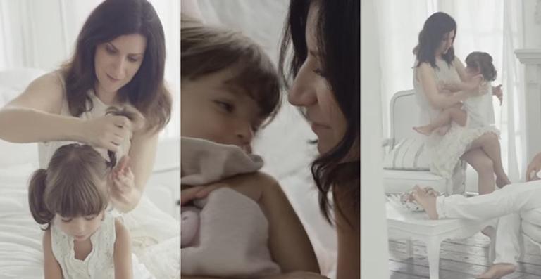 Laura Pausini grava clipe com a filha, Paola