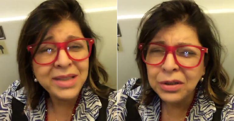 Roberta Miranda faz vídeo em banheiro de avião: “Medo”