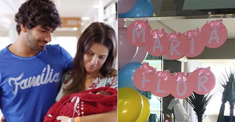 Deborah Secco faz festa para comemorar o primeiro mês de Maria Flor