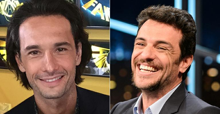Barbudo, Rodrigo Lombardi grava com Rodrigo Santoro as primeiras cenas na nova novela das 9