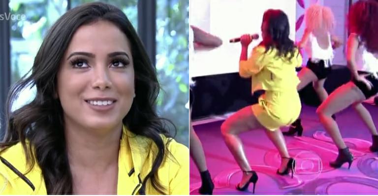 Anitta fala sobre celulites no Mais Você: “Tem, mas não estou ligando”