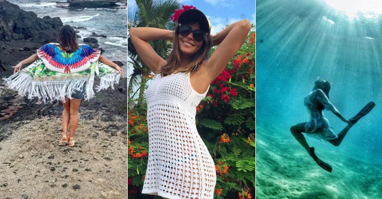 As férias de Carol Castro no paradisíaco arquipélago de Fernando de Noronha