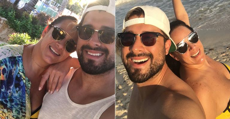 Silvia Abravanel curte as férias com o marido no México