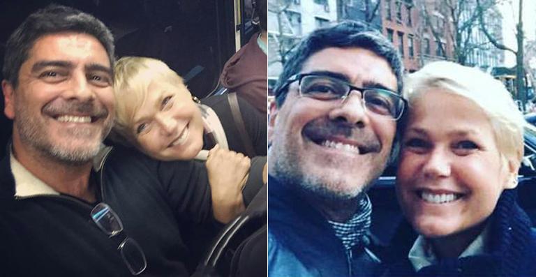 Xuxa festeja os dias de férias com Junno Andrade