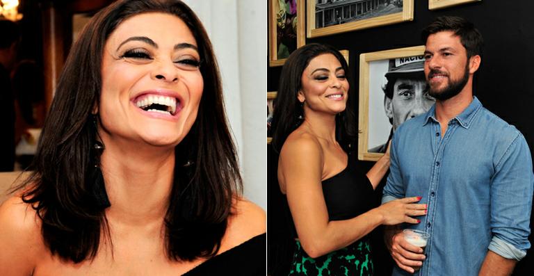 Juliana Paes festeja sucesso de seu salão de beleza