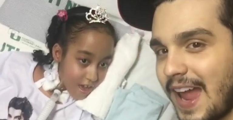 Luan Santana realiza sonho de criança internada em hospital: ‘O presente foi meu em te conhecer’