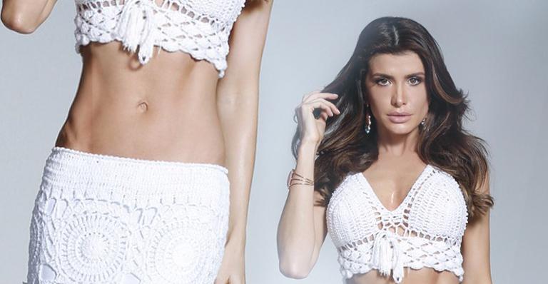 Barriga chapada: Carol Castelo Branco mostra o segredo