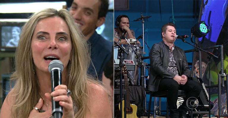Sertanejo Marrone surpreende Bruna Lombardi com declaração de amor na TV