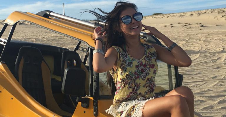 Anna Rita Cerqueira curte as belezas do Ceará